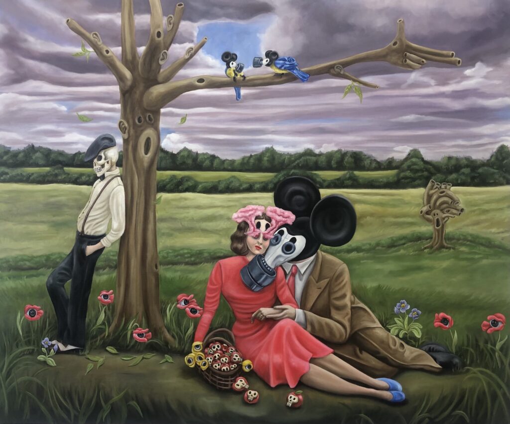 A love story, oil on canvas, 120x100 cm